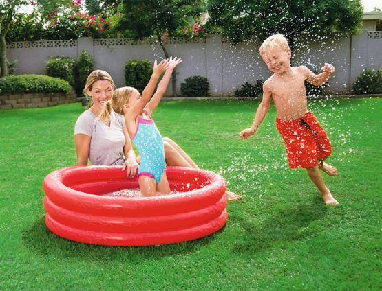 Kolorowy dmuchany basenik dla dzieci marki  Bestway zagwarantuje doskonałą zabawę podczas długich, gorących dni twoim dzieciom