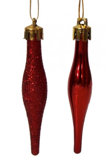 KPL. 18 OZDÓB CHOINKOWYCH KROPLA 9 CM