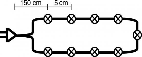 LAMPKI LED 100 L -CO 10 CM MULTIKOLOR 9,9 M 