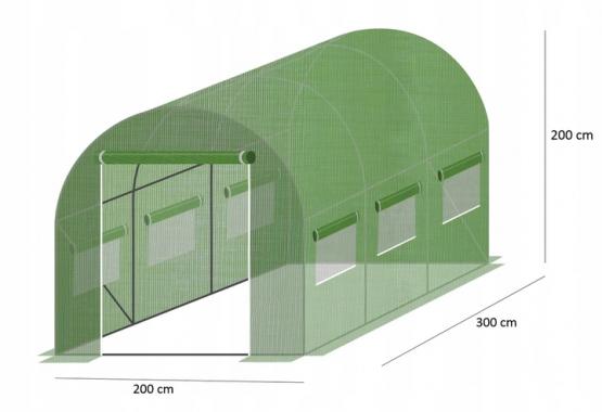 STELAŻ DO TUNELU OGRODOWEGO 3 SEGMENTOWEGO 3 x 2m