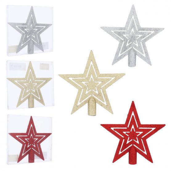 SZPIC NA CHOINKĘ 20 CM - GWIAZDA