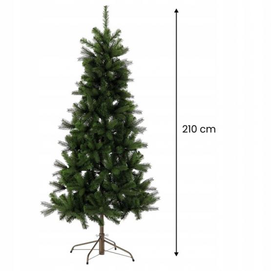 CHOINKA SZTUCZNA 210 CM ZIELONA MODERN