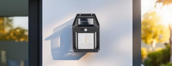 LAMPA SOLARNA LED Z CZUJNIKIEM RUCHU 12 x 17 x 5,8 CM