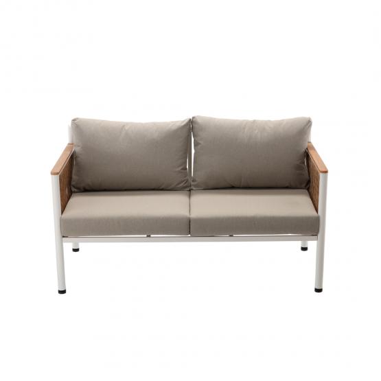 ZESTAW MEBLI OGRODOWYCH ALUMINIOWYCH BELGRAD SOFA FOTELE STOLIK
