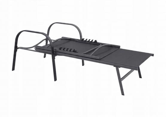 Leżak Ogrodowy Garden Line Ciemnoszary