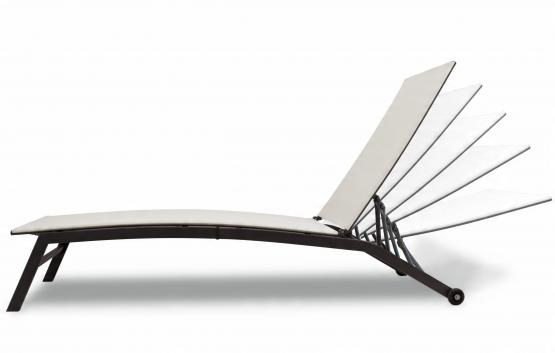 Leżak Ogrodowy Garden Line Beżowy 195x63x90cm
