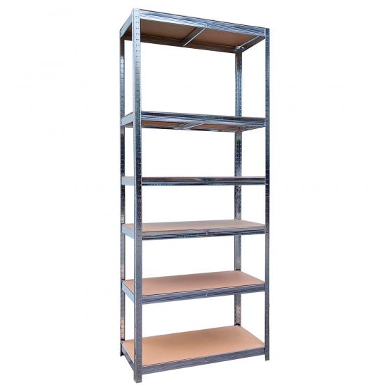 Regał 6-Poziomowy 220 x 90 x 40 cm Udźwig półki: 175 KG