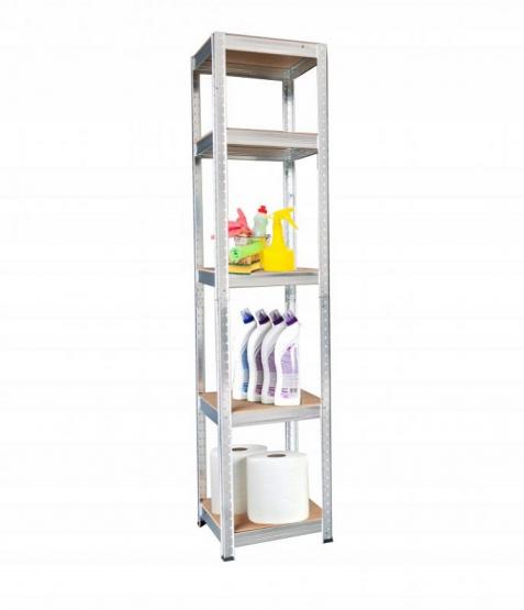 Regał 5-Poziomowy 180 x 40 x 40 cm Udźwig półki: 175 KG 