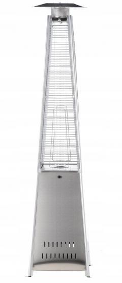 Parasol Gazowy Kwadratowy ze Stali Nierdzewnej 227 cm