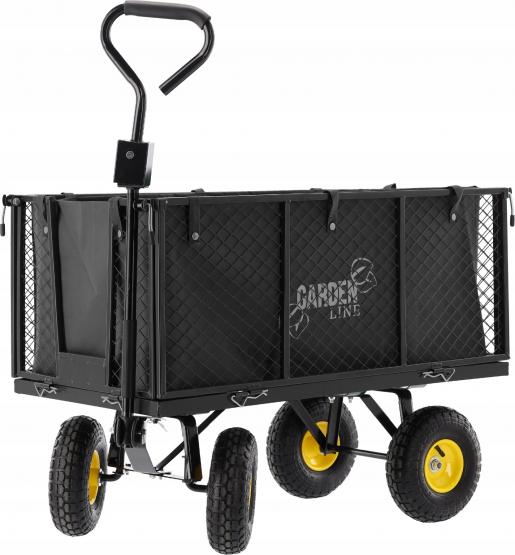 Wózek Ogrodowy Dwufunkcyjny XL Czarny Garden Line