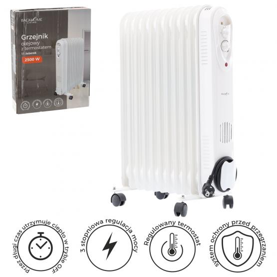 GRZEJNIK OLEJOWY Z TERMOSTATEM 2500W