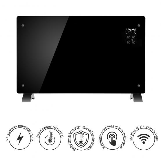 PANEL GRZEWCZY - GRZEJNIK KONWEKTOROWY 2500W CZARNY 