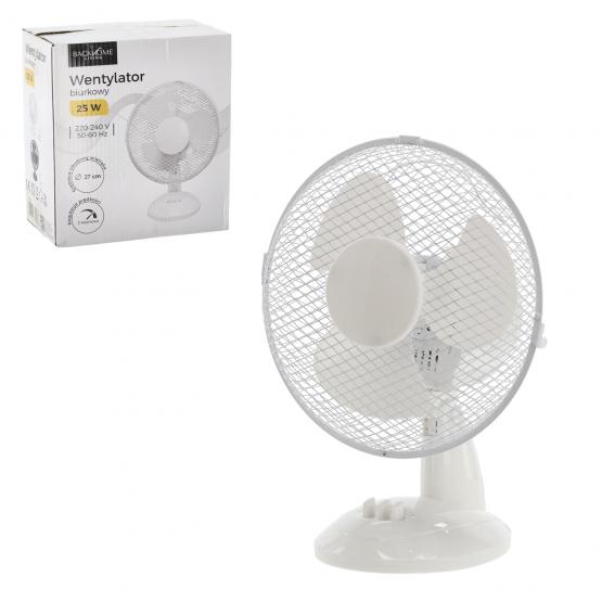 WENTYLATOR BIURKOWY BIAŁY 25W