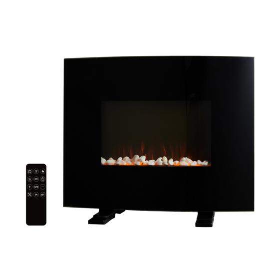 KOMINEK ŚCIENNY / STOJĄCY Z EFEKTEM PŁOMIENIA - 61 x 13,5 x 48 CM - 1000/2000W