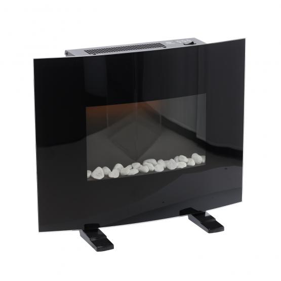 KOMINEK ŚCIENNY / STOJĄCY Z EFEKTEM PŁOMIENIA - 61 x 13,5 x 48 CM - 1000/2000W
