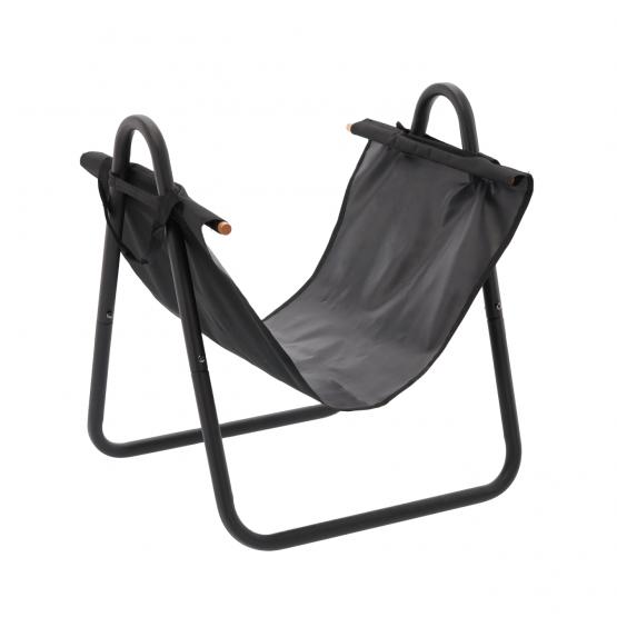 METALOWY STOJAK NA DREWNO Z PRZENOŚNĄ TORBĄ 40X45X50CM