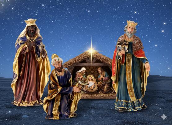 ZESTAW TRZECH KRÓLI  60 CM polyresin