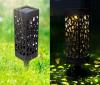 LAMPA SOLARNA ZE STALI NIERDZEWNEJ 6x6x29 CM