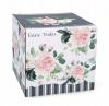 KPL.FILIŻANKA PORCELANOWA 260 ml + CZAJNICZEK 390 ml +  SPODEK 15 cm RÓŻA CLASSIC 