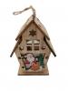 OZDOBA BOŻONARODZENIOWA - LAMPION DOMEK 8 x 5,5 x 11 CM LED MIX WZORÓW 
