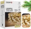 LAMPKI LED DRUCIKI NA SZPULI 1000L CIEPŁY BIAŁY, DŁ. 3 + 100 M