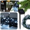 LAMPKI LED SOLARNE 200L ZIMNY BIAŁY, DŁ. 2 + 20 M