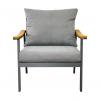 Zestaw Mebli Aluminiowych Lublana Garden Line Szary Aluminiowy - (Sofa + 2 Fotele + Stolik)