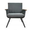 Zestaw Mebli Aluminiowych Garden Line (Sofa + 2 Fotele + Stolik) - Szary z Szarymi Poduszkami