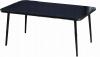 Zestaw Mebli Ogrodowych z Plecionej Liny Garden Line Antracyt + Szare Poduszki (2 Fotele + Sofa + Stolik)