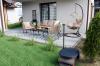 Zestaw Mebli Ogrodowych z Plecionej Liny Garden Line Beżowy + Beżowe Poduszki (2 Fotele + Sofa + Stolik)