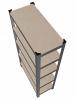 Regał 6-Poziomowy 220 x 90 x 40 cm Udźwig półki: 175 KG
