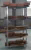 Zestaw Dwóch Regałów 4-Poziomowych 150 x 70 x 30 cm Udźwig Półki: 150 KG