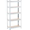 Regał  5-poziomowy 150 x 70 x 30 cm Udźwig półki: 150 KG 