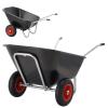 Taczka Ogrodowa Pojemność 280 L Czarna Garden Line 