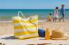 TORBA PLAŻOWA 48 x 36 CM PASKI MIX KOLORÓW