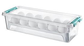 Praktyczny pojemnik na jajka zapewnia bezpieczne oraz higieniczne przechowanie. 