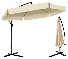 PARASOL OGRODOWY 3 M BEŻOWY "BANANA" Z POKROWCEM