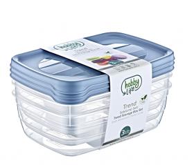 KPL. 3 POJEMNIKOW TREND BOX 1,2 LT 