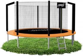 TRAMPOLINA PRO 12FT Z DRABINKĄ I SIATKĄ WEWNĘTRZNĄ 