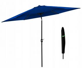 PARASOL OGRODOWY 3 M NIEBIESKI Z POKROWCEM 