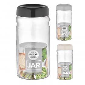SŁOIK 1800 ML Z PLASTIKOWĄ ZAKRĘTKĄ 