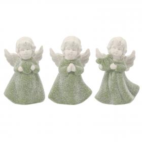FIGURKA ANIOŁEK ZIELONY WYS.13CM MIX WZORÓW
