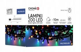 LAMPKI LED 200L MULTIKOLOR DŁ. 3 + 10 M WEWN/ZEWN