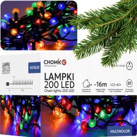 LAMPKI LED CHERRY BALL 200L MULTIKOLOR, DŁ. 3 + 16 M