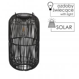 LAMPION SOLARNY CZARNY 39 CM