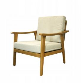 ZESTAW MEBLI OGRODOWYCH TIRANA ALUMINIOWY SOFA 2 FOTELE STOLIK BEŻOWY