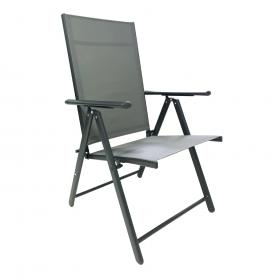 Krzesło Ogrodowe Składane Aluminium Garden Line Szare