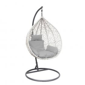 Fotel Wiszący Garden Line Jasny Szary   