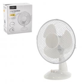 WENTYLATOR BIURKOWY BIAŁY 25W