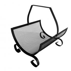 METALOWY STOJAK NA DREWNO Z UCHWYTEM 38X33X38CM